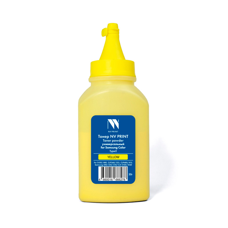 Фото Тонер NVP для Samsung Color универсальный Type2 (50г) Yellow совместимый {D8531}