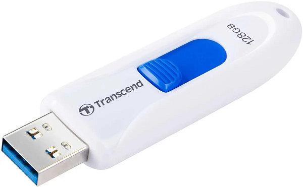 Фото Флеш накопитель 128GB Transcend JetFlash 790, USB 3.1, белый {TS128GJF790W} (3)