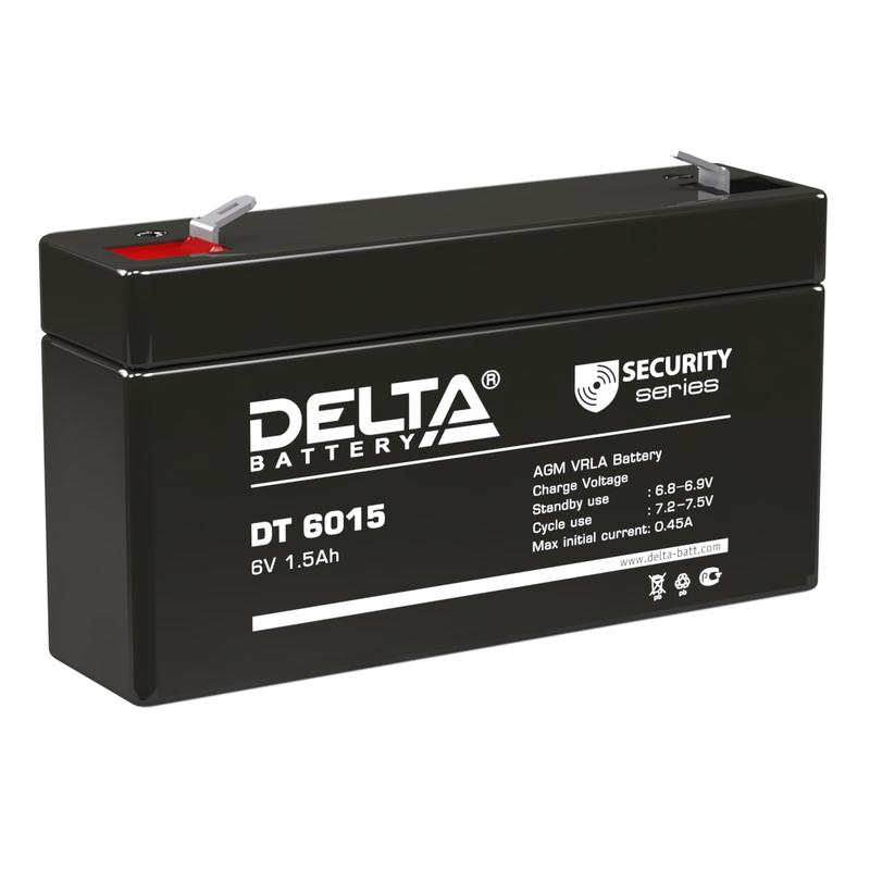 Фото Аккумулятор 6В 1.5А.ч Delta DT 6015