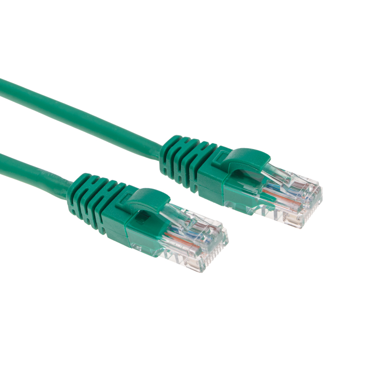 Фото Патч-корд U/UTP, CAT 5e, RJ45-RJ45, 26AWG, LSZH, зеленый, 0,3м REXANT {02-0106-03} (2)