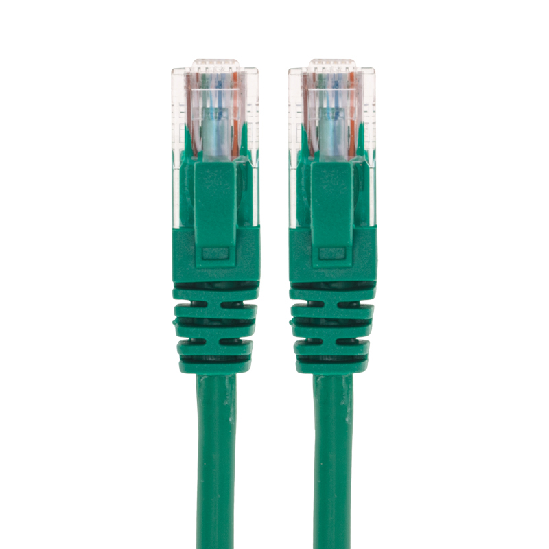 Фото Патч-корд U/UTP, CAT 5e, RJ45-RJ45, 26AWG, LSZH, зеленый, 0,3м REXANT {02-0106-03} (1)