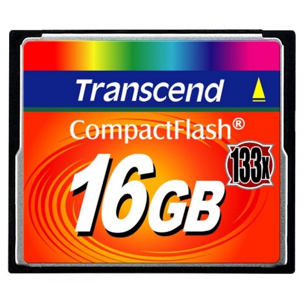 Фото Флеш карта CF 16GB Transcend, 133X {TS16GCF133}