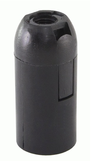 Фото Патрон Е14 подвесной, термостойкий пластик, черный, Б/Н TDM {SQ0335-0057} 1 шт