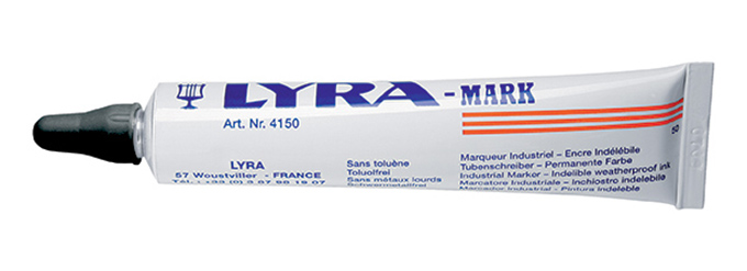 Фото Термостойкая маркировочная паста Lyra-Mark, до 1000°С, 50 мл, черный {L4150099}