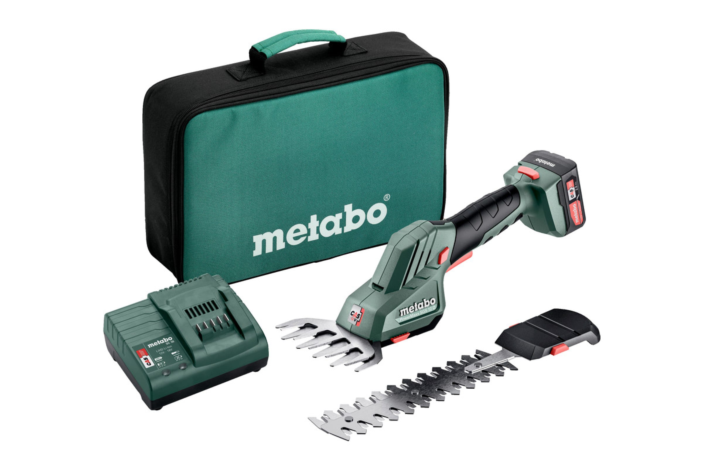 Фото PowerMaxx SGS 12 Q Аккумуляторные ножницы-кусторез Metabo {601608500} (1)