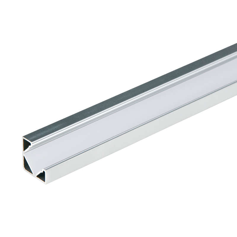Фото Профиль алюминиевый для LED ленты UFE-A03 SILVER 200 POLYBAG накладной анодир. (дл.2м) Uniel UL-00000597