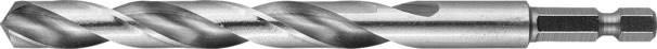 Фото Сверло по металлу НЕХ 1/4", шестигранный хвостовик, класс A, сталь Р6М5, ЗУБР Профессионал 29623-8, d=8,0 мм