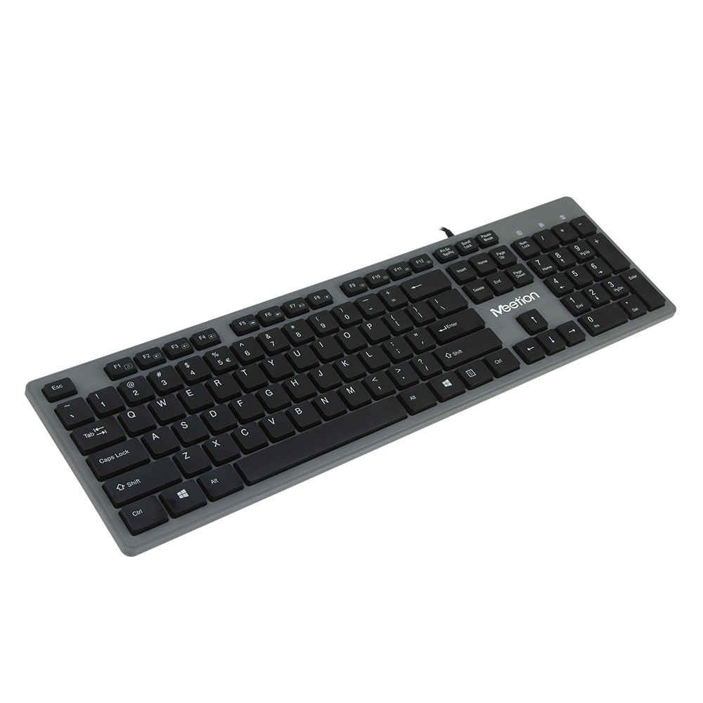 Фото Проводная ультратонкая клавиатура MeeTion, USB, 1.5 м, мембранная, латиница/кириллица {MT-K841} (6)