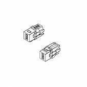 Фото Вставка KJ1-USB-VA2-WH формата Keystone Jack с прох. адапт. USB 2.0 (Type A) 90 градусов ROHS бел. Hyperline 247403 (2)