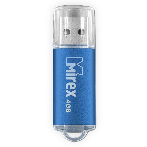 Фото Флеш накопитель 4GB Mirex Unit, USB 2.0, Синий {13600-FMUAQU04}