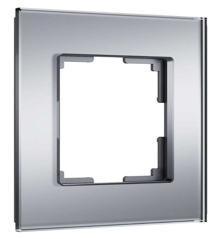 Фото Рамка на 1 пост Senso, серебряный, стекло soft-touch W0013106 {a064568}