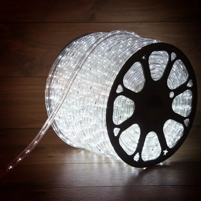 Фото Дюралайт LED, эффект мерцания (2W) - белый, 36 LED/м {121-255}