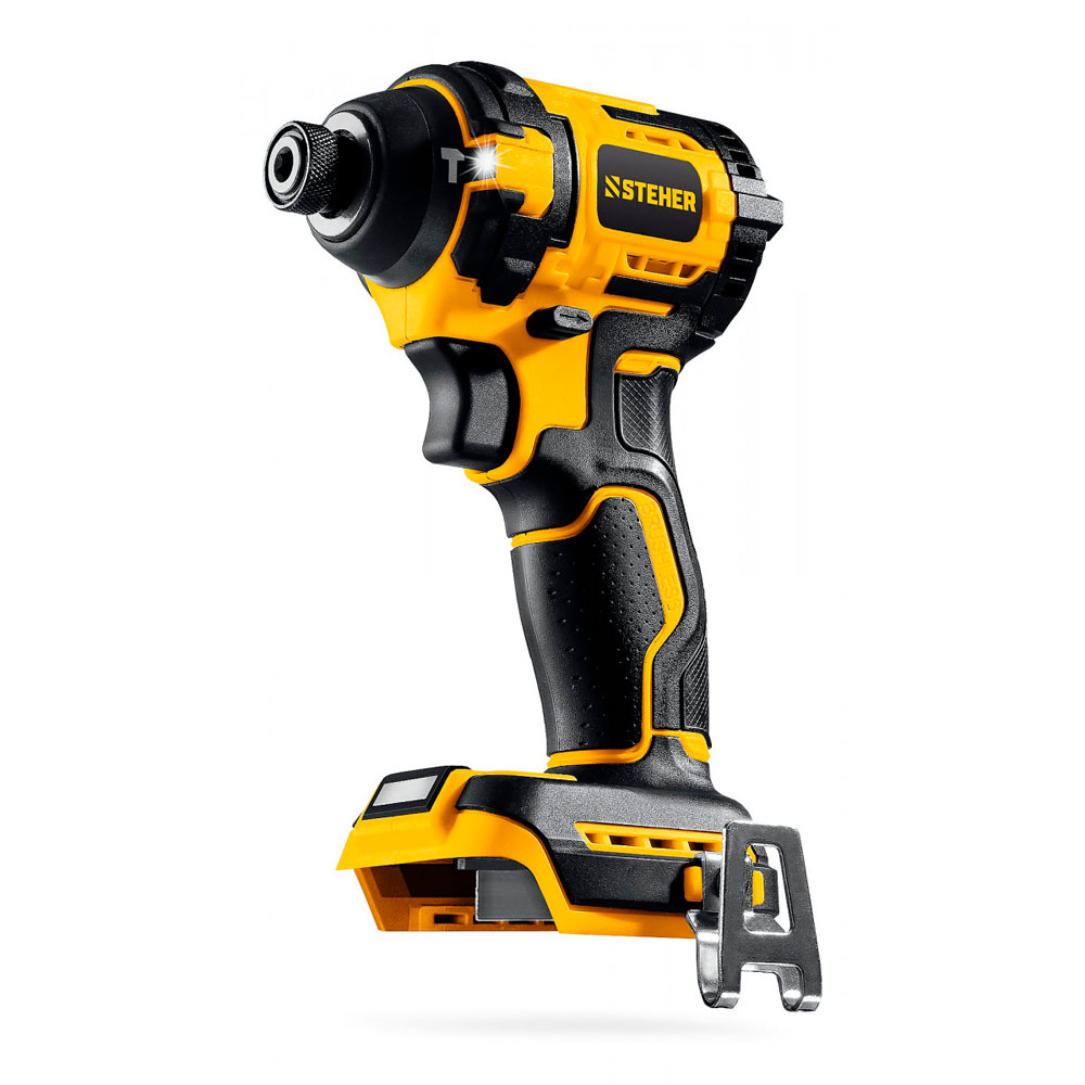 Фото Бесщеточный ударный винтоверт, 180 Н·м, 1 АКБ LMS {2 А·ч}, 20 В, сумка, STEHER {CSB-180-21}