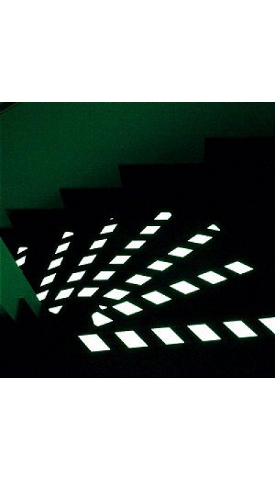 Фото Фотолюминесцентные полосы, белый с черной полосой (150мм x 610мм) (10 шт.) {M1XV101501}