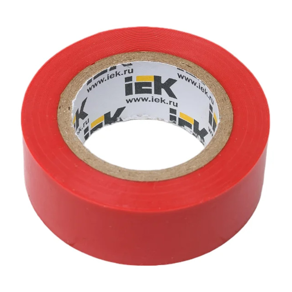 Фото Изолента 0.15х19мм (рул.25м) красн. IEK EX-IZ10-C15-19-25-K04