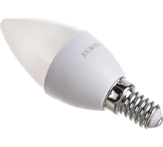 Фото Лампа светодиодная LL-E-C37-5W-230-2,7K-E14 (свеча, 5Вт, тепл., Е14) Eurolux {76/2/1} (3)