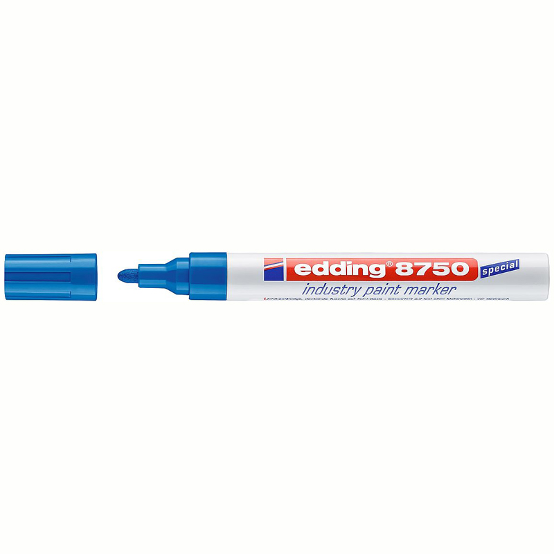 Фото Промышленный лаковый маркер Edding E-8750 синий, 2-4 мм {E-8750#3}