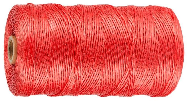 Фото Шпагат STAYER многоцелевой полипропиленовый, d=1,5 мм, красный, 110 м, 32 кгс, 0,8 ктекс {50079-110}