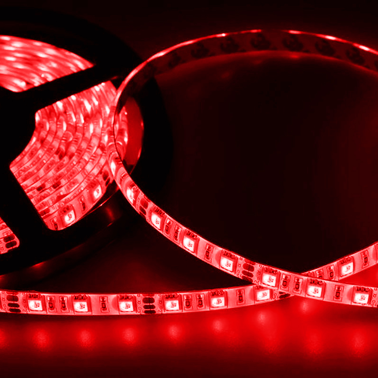 Фото Светодиодная лента 10 мм, красный, SMD 5050, 60 LED/м, 12 В, Lamper {141-491} (1)