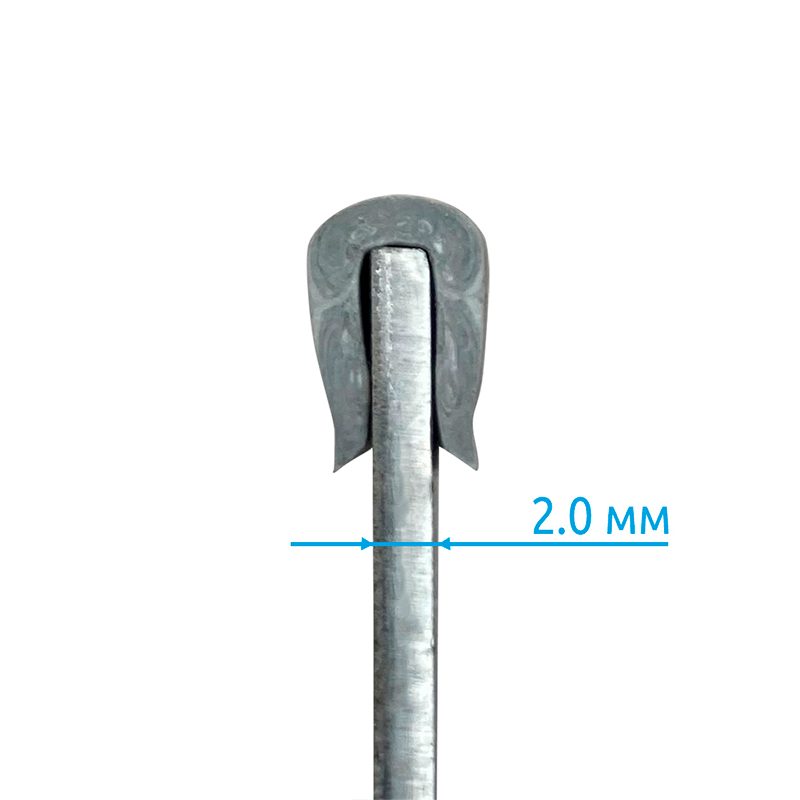 Фото Защитный профиль для кромок Vell GU-020 серый на кромку 2 мм (рулон 10 м) (4)