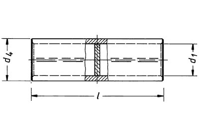 Фото Медная луженая соединительная гильза Klauke с внутренним барьером для жил 95 мм² {klk528R} (1)