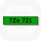 Фото Лента Brother TZE-721 (9 мм, черный на зеленом) {TZE721} (1)