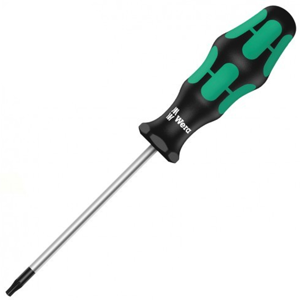 Фото Отвертка TORX® WERA Kraftform Plus 367 BO, TX 25 x 60 мм, с отверстием {WE-138263}