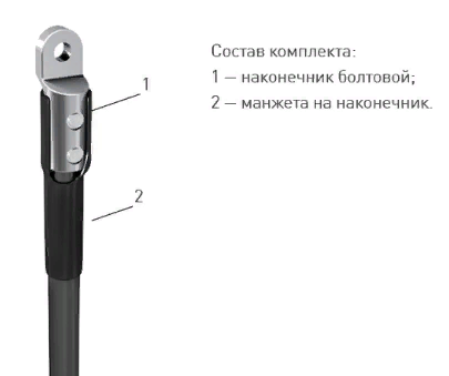 Фото Муфта 1 ПКВ(Н)Т-1 (70-120) с наконечниками (комплект на 4 жилы) ЗЭТАРУС {zeta20217}