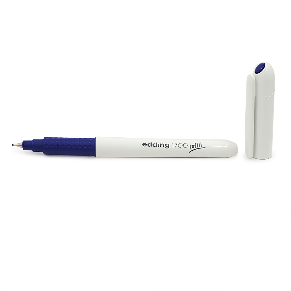 Фото Капиллярная ручка edding 1700 Refill, мягкая зона захвата, сменный стержень, синий {E-1700#03}