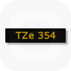 Фото Лента Brother TZE-354 (24 мм, золотой на черном) {TZE354} (1)