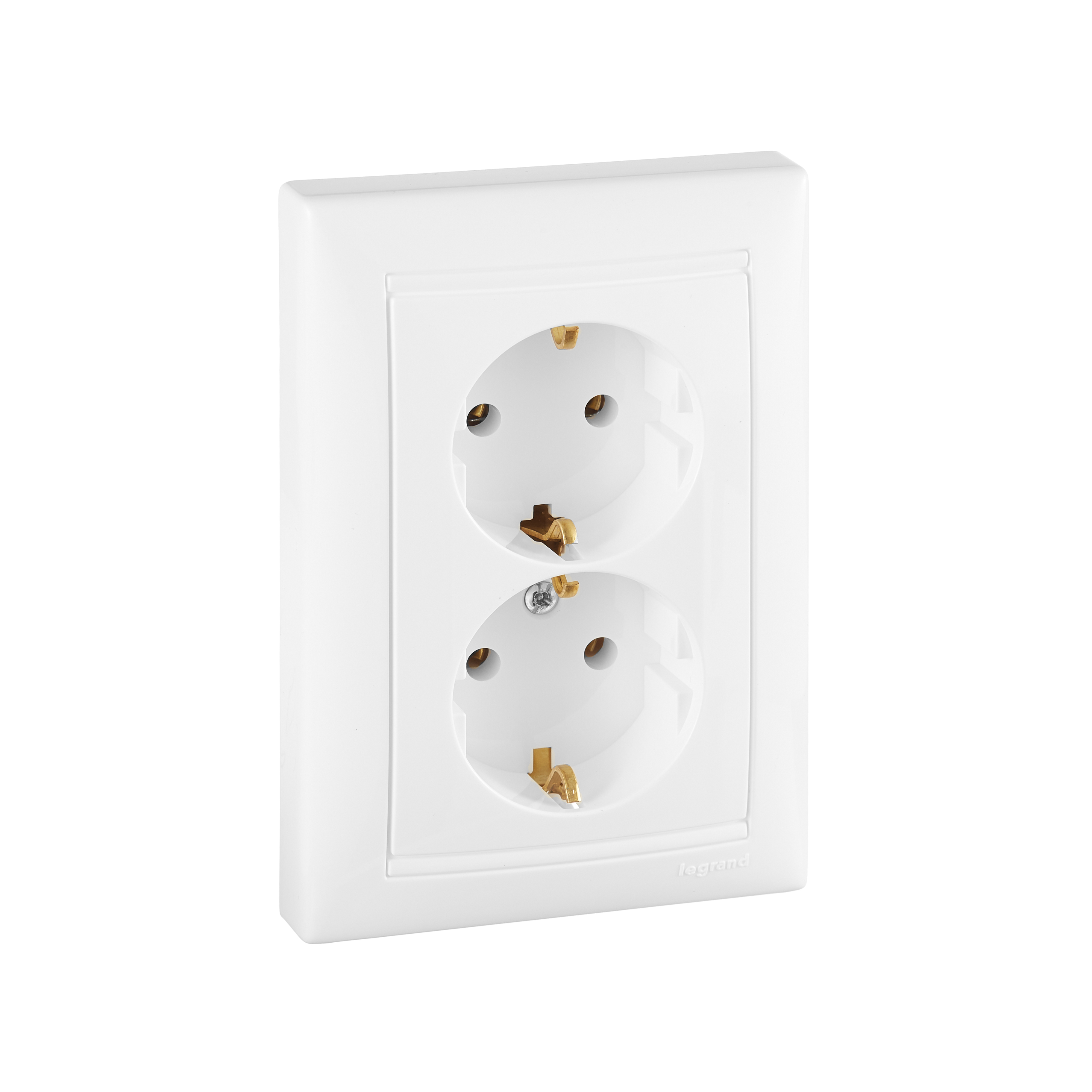 Фото Legrand DIY Valena Бел Розетка 2-ая с/з литая {694272}