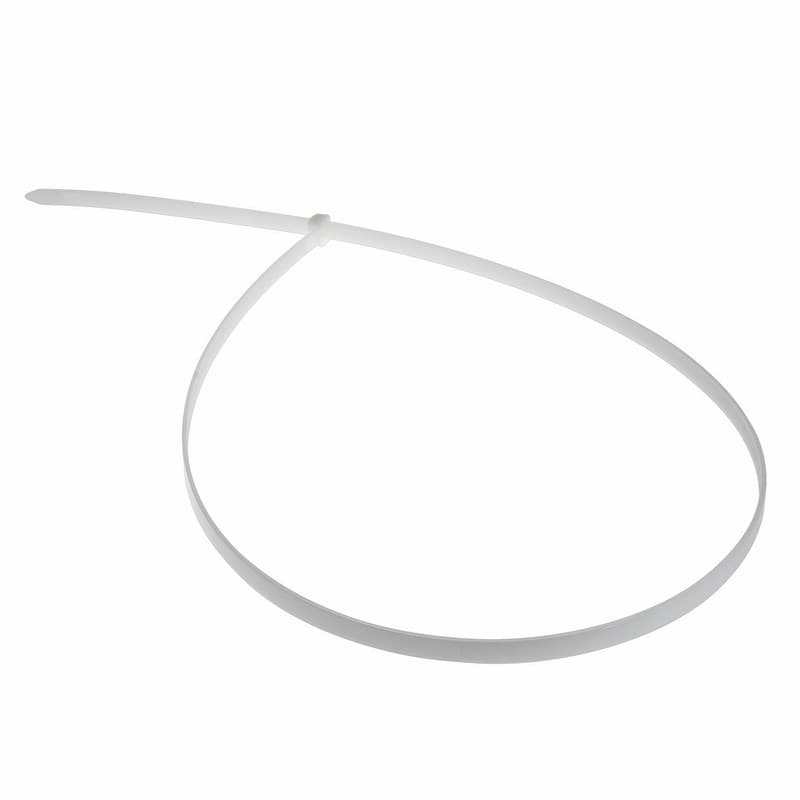 Фото Хомут-стяжка кабельная нейлоновая Rexant 600 x 7.6 мм, белая, упаковка 100 шт. {07-0600-9}