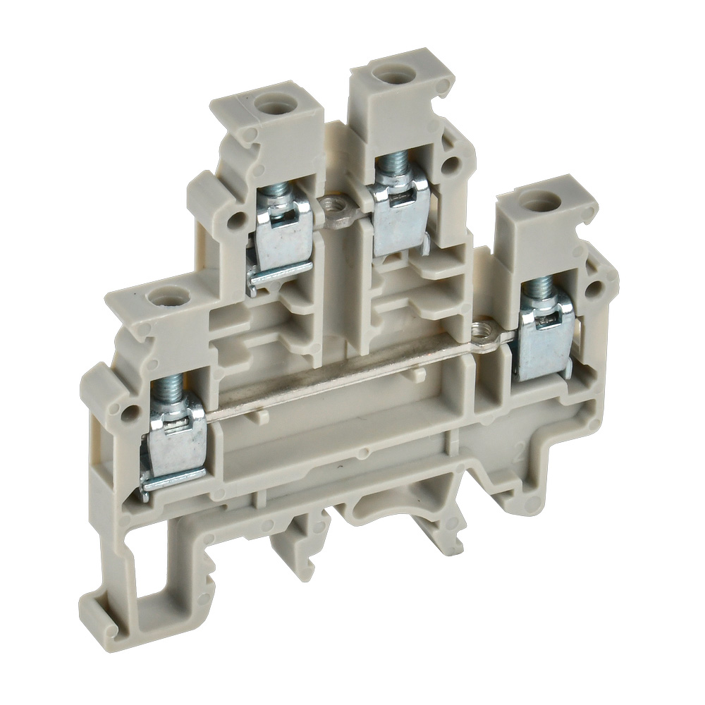 Фото Колодка клеммная CTS-ML ARMAFIX 2 ур. 4кв.мм сер. IEK YCT13-00-2-K03-004