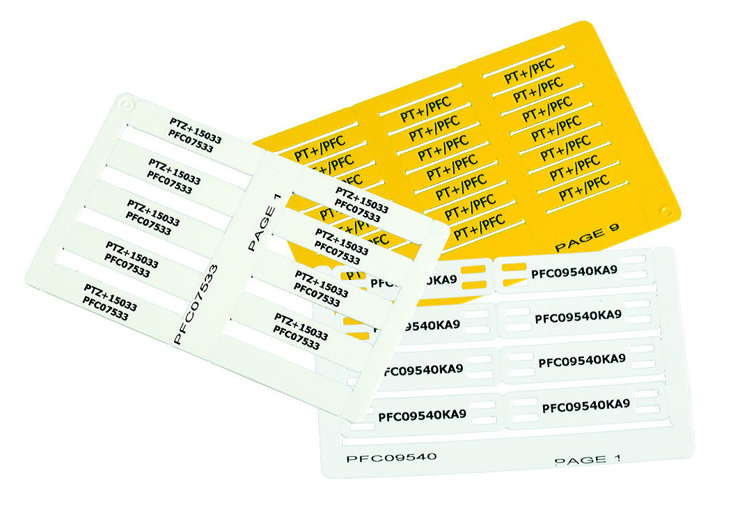 Фото Карты с ярлычками Partex PFC095, 9.5 x 40 мм, желтый (25 карт x 8 шт.) {PFC09540KA4}