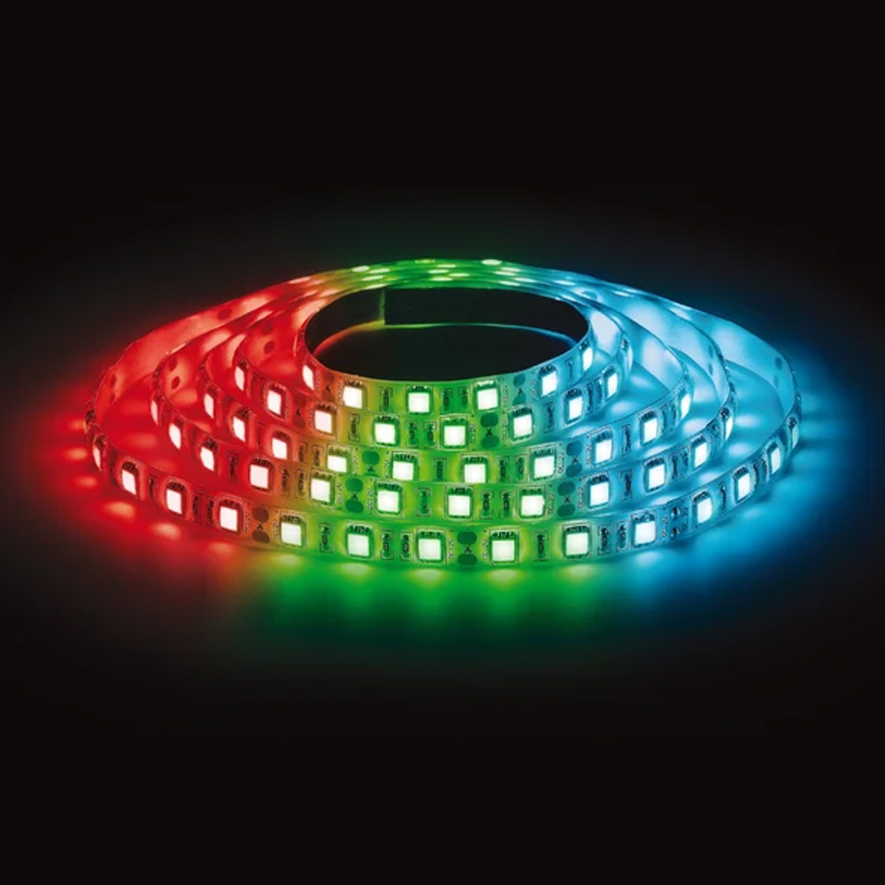 Фото Лента светодиодная 5050kit-14.4-60-12-IP65-RGB (уп.5м), ЭРА {Б0043070}