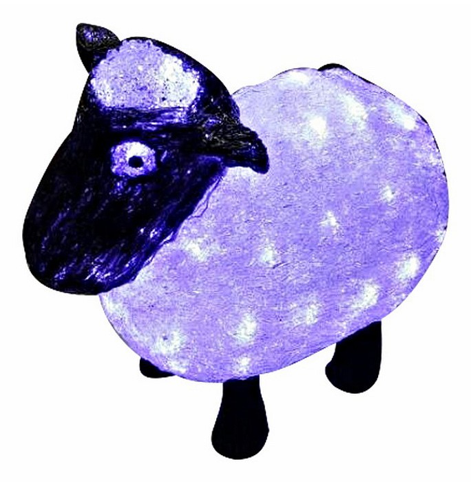Фото Акриловая светодиодная фигура "Овца" 30см, 56 светодиодов, IP65, 24В, NEON-NIGHT {513-401}