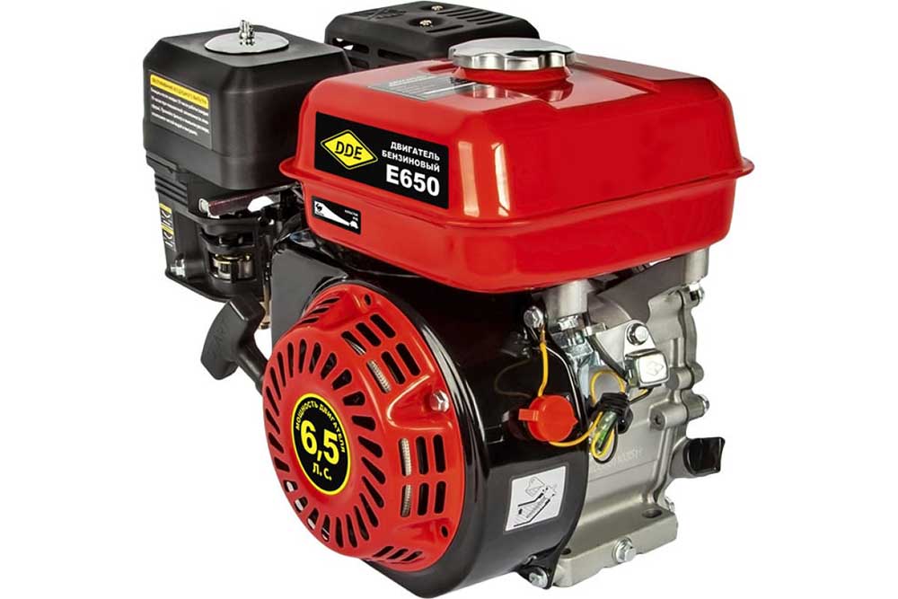 Фото Двигатель бензиновый 4Т DDE E650-Q19 (6,5 л.с., 196 куб. см, к/вал 19,05 мм, шпонка) (792-865)