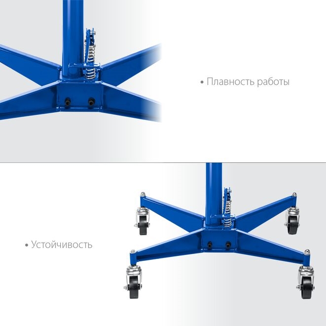 Фото Гидравлическая трансмиссионная стойка 0,5 т, 1100-1900 мм, Профессионал ЗУБР {43061-0.5} (2)