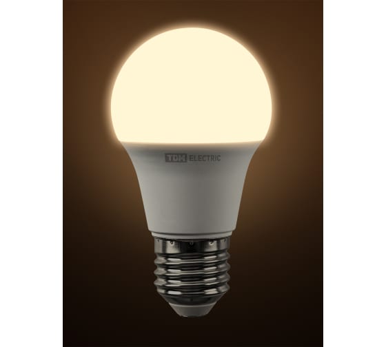 Фото Лампа светодиодная А60 10 Вт, 230 В, 3000 К, E27 TDM {SQ0340-0373} (2)
