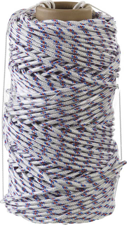 Фото Фал плетёный полипропиленовый СИБИН 16-прядный с полипропиленовым сердечником, диаметр 6 мм, бухта 100 м, 320 кгс {50215-06}