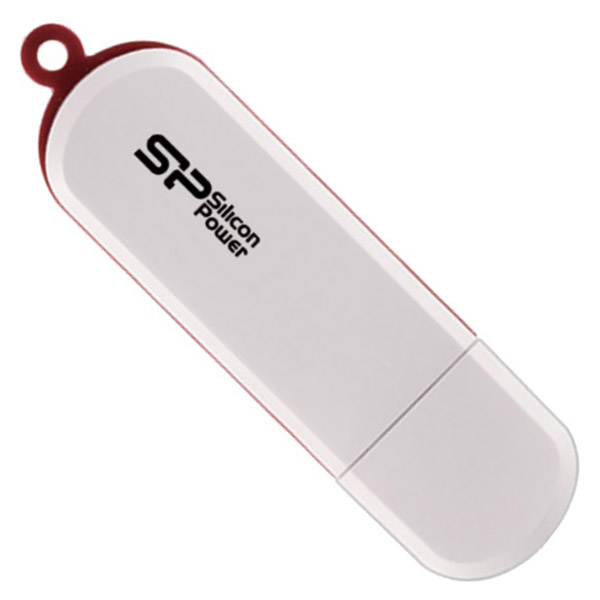 Фото Флеш накопитель 8Gb Silicon Power LuxMini 320, USB 2.0, Белый {SP008GBUF2320V1W}