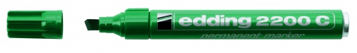 Фото Перманентный маркер Edding, заправляемый, клиновидный наконечник, 1-5 мм, зеленый {E-2200C#4}