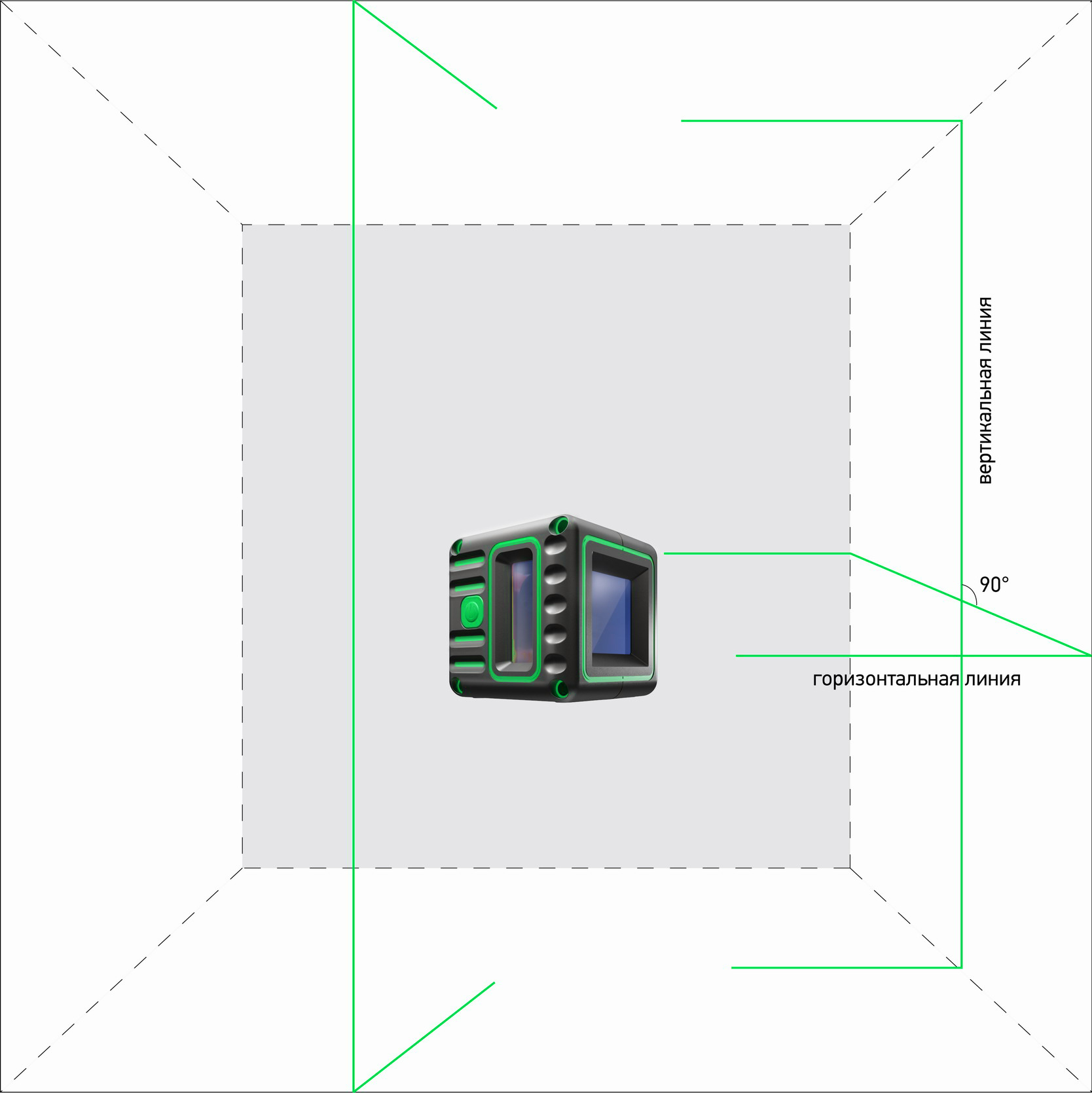 Фото Лазерный уровень ADA Cube 3D Green Professional Edition {А00545} (1)