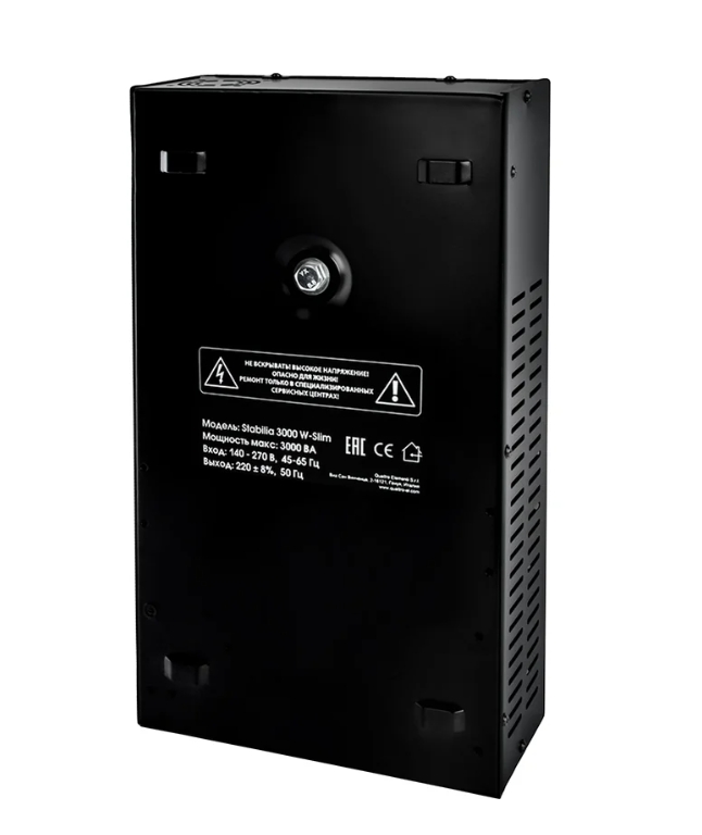 Фото Стабилизатор напряжения настенный QUATTRO ELEMENTI Stabilia 3000 W-Slim (3000 ВА, 140-270 В) {917-803} (1)