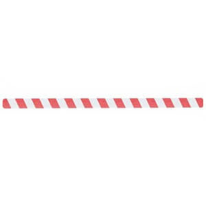 Фото Предупреждающие полосы, красно-белый (150мм x 610мм) (10 шт.) {M1YV101501}