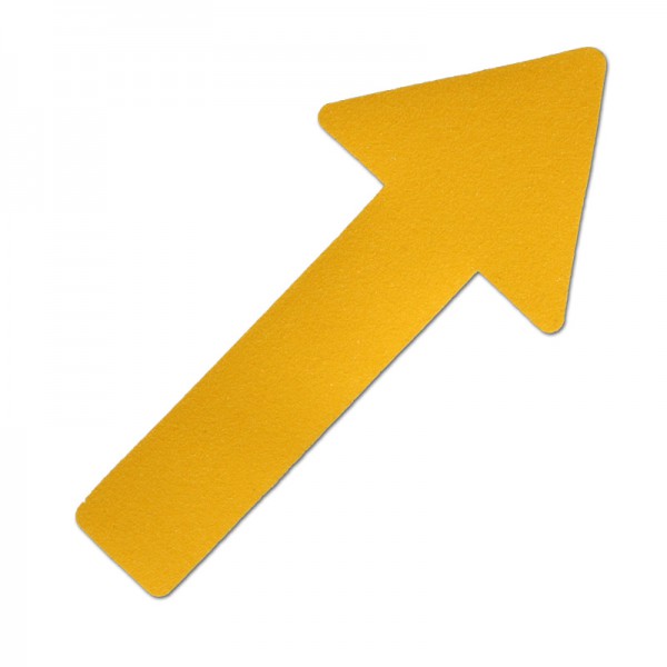 Фото Противоскользящий напольный знак "Стрелки", универсальный, желтый (130 x 280мм) (10 шт.) {M1GV10P1}