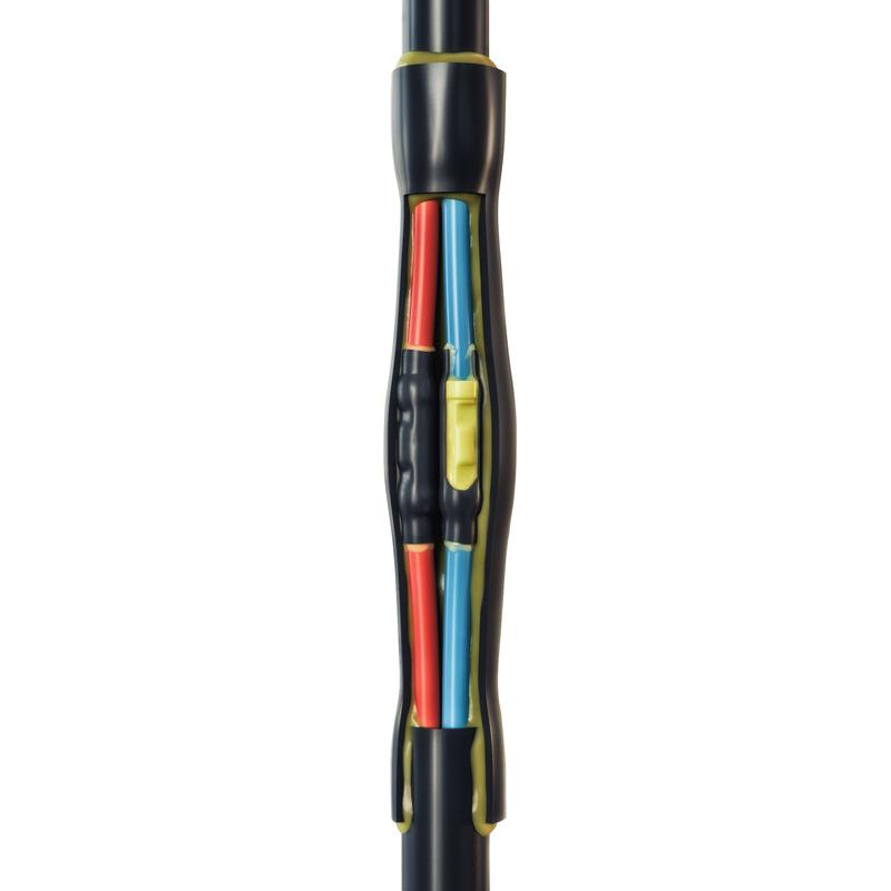 Фото Термоусаживаемая муфта МВПТ-4/6, для водопогружных кабелей, с пластмассовой изоляцией, КВТ {65510}