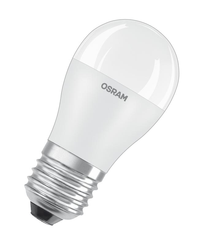 Фото Лампа светодиодная LED STAR CLASSIC P 75 8W/830 8Вт шар 3000К тепл. бел. E27 806лм 220-240В матов. пласт. OSRAM 4058075210868