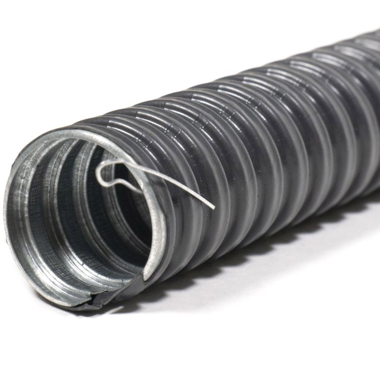 Фото Металлорукав в ПВХ изоляции РЗ-ЦПнг-32 (25 м) с протяжкой ГОФРОМАТИК {zeta44708}