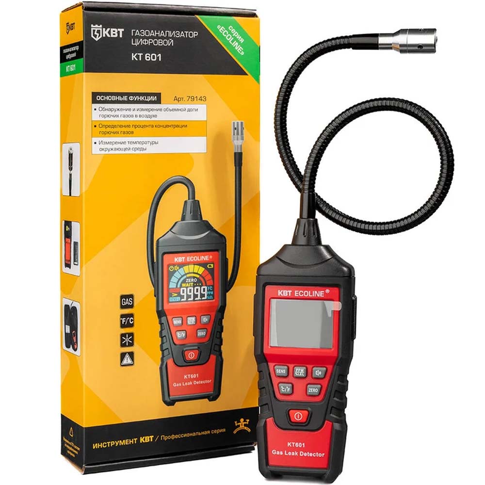 Фото Газоанализатор цифровой КВТ КТ 601 {79143} (2)